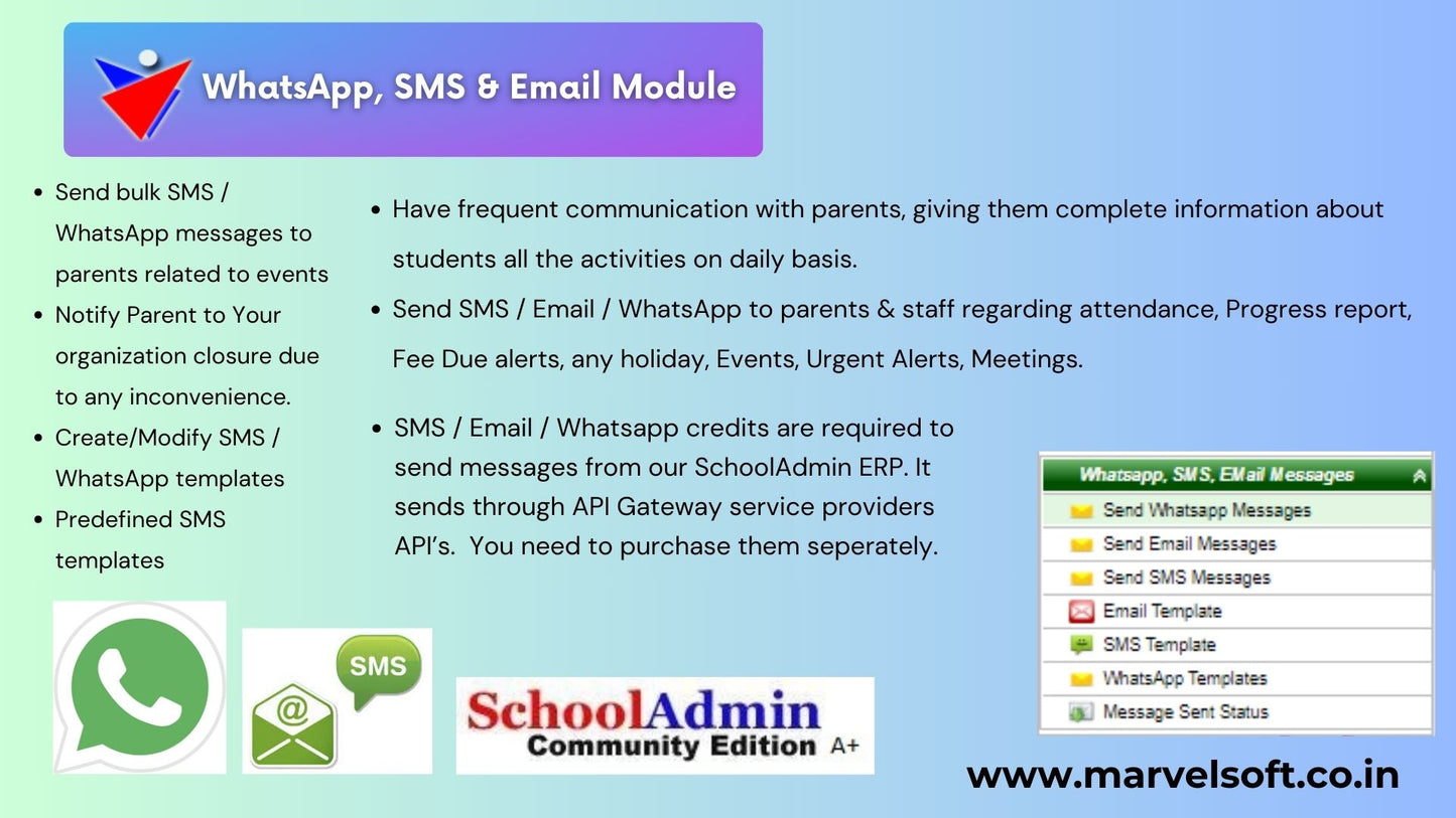 SchoolAdminCE - School Software Premium Complete ERP - Release Year 2025