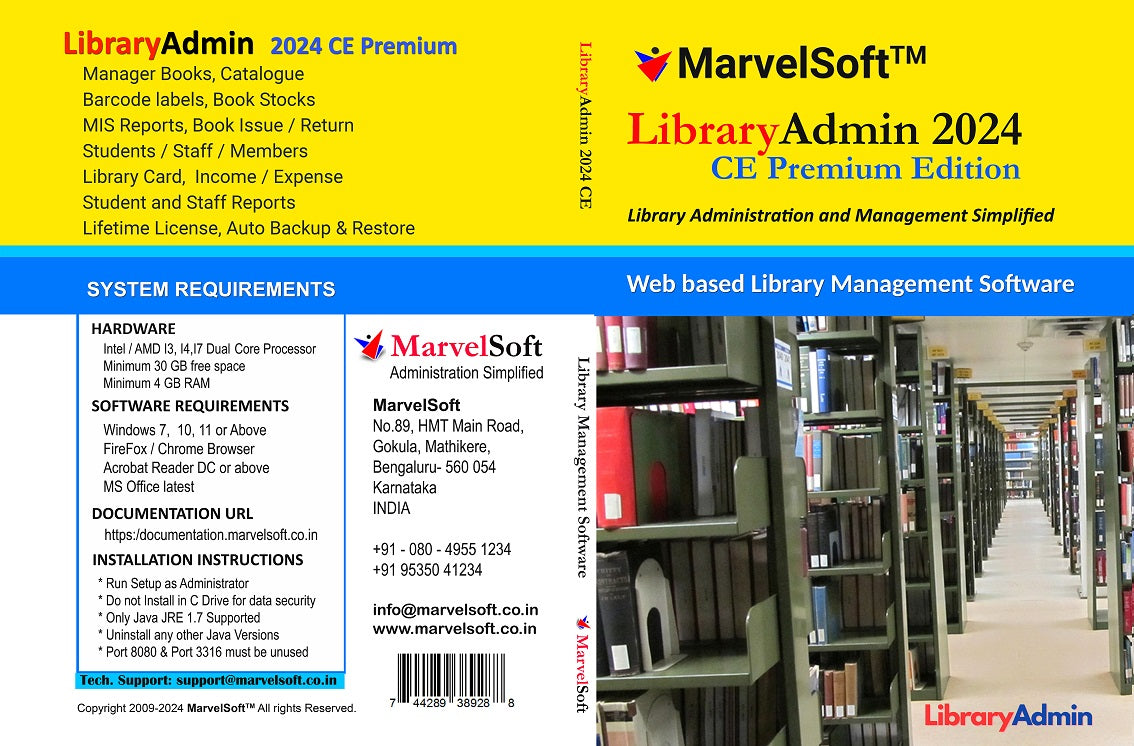 LibraryAdmin - Complete Library Management Software